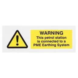 label sign Industrial Signs 75mm x 25mm Warning Petrol Station PME Label (Pack of 10) - label sign Industrial Signs 75mm x 25mm Warning Petrol Station PME Label (Pack of 10)