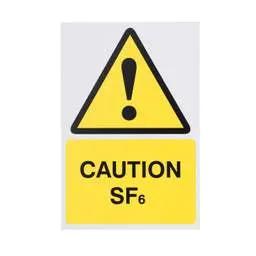 label sign Industrial Signs Caution SF6 Self Adhesive Rigid PVC Sign - label sign Industrial Signs Caution SF6 Self Adhesive Rigid PVC Sign