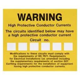 label sign Industrial Signs High Conductive Current Labels (Pack of 10) - label sign Industrial Signs High Conductive Current Labels (Pack of 10)