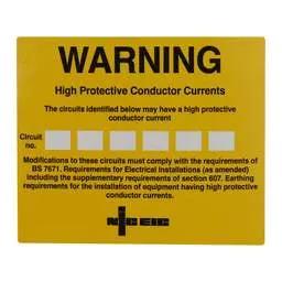label sign Industrial Signs High Conductive Current Labels (Roll of 100) - label sign Industrial Signs High Conductive Current Labels (Roll of 100)