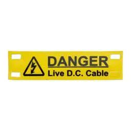 label sign Industrial Signs Danger Live D.C Cable Sign (Pack of 10) - label sign Industrial Signs Danger Live D.C Cable Sign (Pack of 10)