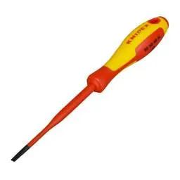 screwdriver Knipex 4.0mm x 202mm Insulated Slotted Screwdriver - screwdriver Knipex 4.0mm x 202mm Insulated Slotted Screwdriver