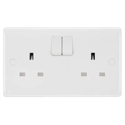 Electrical Lighting BG 13A 2 Gang Double Pole Switched Socket 822DP - Electrical Lighting BG 13A 2 Gang Double Pole Switched Socket 822DP