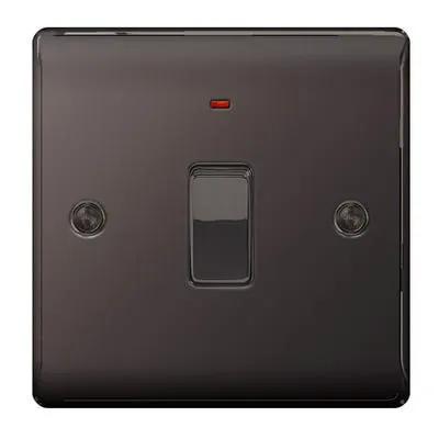 Electrical Lighting BG 20A 1 Gang DP Neon Switch Black Nickel NBN31 - Electrical Lighting BG 20A 1 Gang DP Neon Switch Black Nickel NBN31