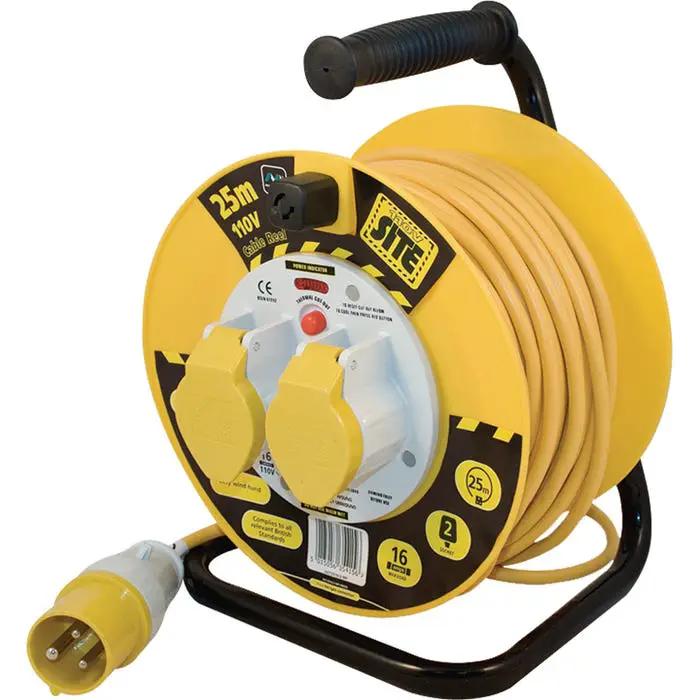 extension leads Masterplug 110V 2 Gang Cable Reel 25m LVCT2516/2-MP - Extension Leads extension leads Masterplug 110V 2 Gang Cable Reel 25m LVCT2516/2-MP Extension Leads