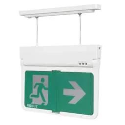 EMERGECNY LIGHTING Robus Swiss Plus 2.5W LED Dual Test Exit Blade - EMERGECNY LIGHTING Robus Swiss Plus 2.5W LED Dual Test Exit Blade