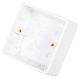 PATRESS BOX Legrand 1 Gang 35mm Pattress Back Box White - PATRESS BOX Legrand 1 Gang 35mm Pattress Back Box White