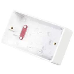 PATRESS BOX Legrand 2 Gang 47mm Pattress Back Box White - PATRESS BOX Legrand 2 Gang 47mm Pattress Back Box White