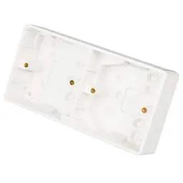 PATRESS BOX Legrand 2 x 1 Gang 35mm Pattress Back Box White - PATRESS BOX Legrand 2 x 1 Gang 35mm Pattress Back Box White