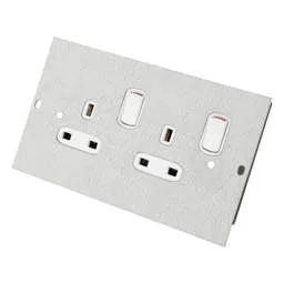 floor sockets Legrand 13A 2 Gang Double Socket for Floor Box - floor sockets Legrand 13A 2 Gang Double Socket for Floor Box