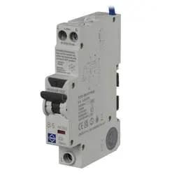 Electrical Lighting Lewden 6A 1P+N 1 Module Bidirectional B Curve 6kA 30mA Type A Compact RCBO - Electrical Lighting Lewden 6A 1P+N 1 Module Bidirectional B Curve 6kA 30mA Type A Compact RCBO