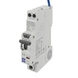 Electrical Lighting Lewden 16A 1P+N 1 Module Bidirectional B Curve 6kA 30mA Type A Compact RCBO - Electrical Lighting Lewden 16A 1P+N 1 Module Bidirectional B Curve 6kA 30mA Type A Compact RCBO