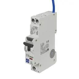 Electrical Lighting Lewden 10A Single Pole 1 Module C Curve 6kA 30mA Type A Compact RCBO - Electrical Lighting Lewden 10A Single Pole 1 Module C Curve 6kA 30mA Type A Compact RCBO