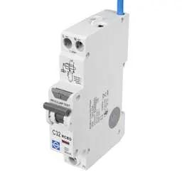 Electrical Lighting Lewden 32A 1P+N 1 Module C Curve 6kA 30mA Type A RCBO - Electrical Lighting Lewden 32A 1P+N 1 Module C Curve 6kA 30mA Type A RCBO