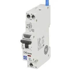 Electrical Lighting Lewden 40A 1P+N 1 Module C Curve 6kA 30mA Type A RCBO - Electrical Lighting Lewden 40A 1P+N 1 Module C Curve 6kA 30mA Type A RCBO