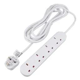 Extension Leads LGA Selectric 13A 5m 4 Gang Extension Lead White - Extension Leads LGA Selectric 13A 5m 4 Gang Extension Lead White