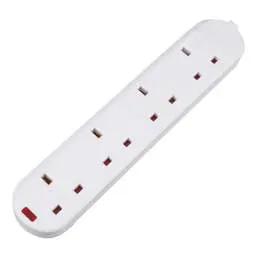 Extension Leads LGA Selectric 13A 4 Gang Extension Lead with Neon White - Extension Leads LGA Selectric 13A 4 Gang Extension Lead with Neon White
