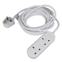 Extension Leads LGA Selectric 13A 5m 2 Gang Extension Lead White - Extension Leads LGA Selectric 13A 5m 2 Gang Extension Lead White