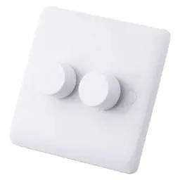 m2 slimline M2 Slimline 2 Gang 40 - 400W (5 - 150W) Intelligent Dimmer White - Slimline m2 slimline M2 Slimline 2 Gang 40 - 400W (5 - 150W) Intelligent Dimmer White Slimline