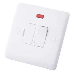 m2 slimline M2 Slimline 13A DP Switched Fused Spur with Neon White - Slimline m2 slimline M2 Slimline 13A DP Switched Fused Spur with Neon White Slimline