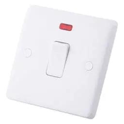 m2 slimline M2 Slimline 20A DP Switch with Neon and Flex Outlet White - Slimline m2 slimline M2 Slimline 20A DP Switch with Neon and Flex Outlet White Slimline