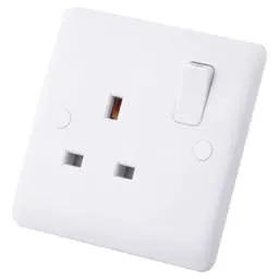 m2 slimline M2 Slimline 13A DP 1 Gang Switched Socket White - Slimline m2 slimline M2 Slimline 13A DP 1 Gang Switched Socket White Slimline