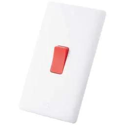 m2 slimline M2 Slimline 45A DP 2 Gang Switch White - Slimline m2 slimline M2 Slimline 45A DP 2 Gang Switch White Slimline