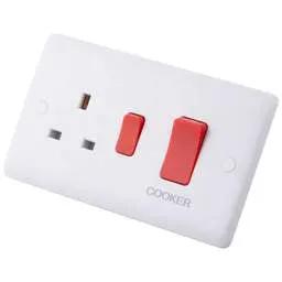 m2 slimline M2 Slimline 45A DP Cooker Control Unit White - Slimline m2 slimline M2 Slimline 45A DP Cooker Control Unit White Slimline