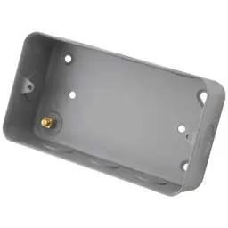 m2 metal clad M2 Metal 2 Gang 40mm Surface Mounting Box Metal Clad - m2 metal clad M2 Metal 2 Gang 40mm Surface Mounting Box Metal Clad