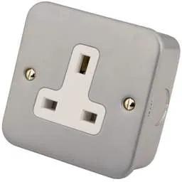 m2 metal clad M2 Metal 13A 1 Gang Unswitched Socket Metal Clad - m2 metal clad M2 Metal 13A 1 Gang Unswitched Socket Metal Clad