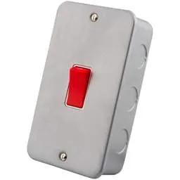 m2 metal clad M2 Metal 45A DP 2 Gang Vertical Switch Metal Clad - m2 metal clad M2 Metal 45A DP 2 Gang Vertical Switch Metal Clad
