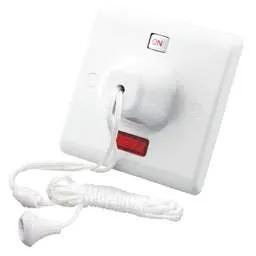 ceiling switch M2 Ceiling 50A DP 1 Way Ceiling Pull Switch with Neon White - ceiling switch M2 Ceiling 50A DP 1 Way Ceiling Pull Switch with Neon White