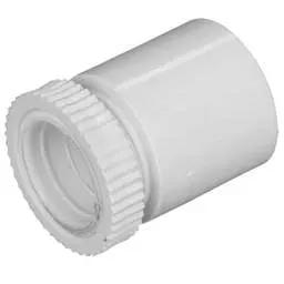 Marshall Tufflex 20mm Supertube LSOH Male Adaptor with Lockring White (Pack of 5)