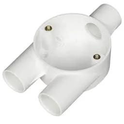 Marshall Tufflex 20mm PVC Conduit Y Box White