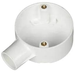 Marshall Tufflex 20mm PVC Conduit Terminal Box White