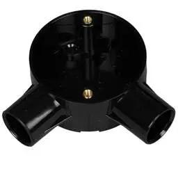 Marshall Tufflex 25mm PVC Conduit Angle Box Black