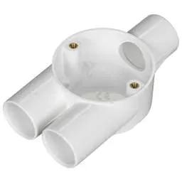 Marshall Tufflex 25mm PVC Conduit Y Box White