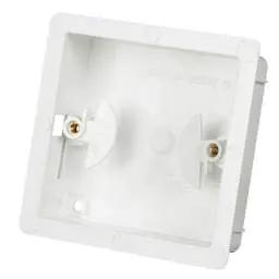 DRYLINING Marshall Tufflex 1 Gang Dry Lining Box 25mm White (Sold in 1's) - DRYLINING Marshall Tufflex 1 Gang Dry Lining Box 25mm White (Sold in 1's)