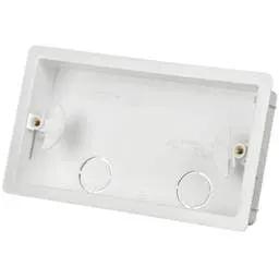 DRYLINING Marshall Tufflex 2 Gang Dry Lining Box 25mm White (Sold in 1's) - DRYLINING Marshall Tufflex 2 Gang Dry Lining Box 25mm White (Sold in 1's)