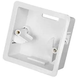 DRYLINING Marshall Tufflex 1 Gang Dry Lining Box 34mm White (Sold in 1's) - DRYLINING Marshall Tufflex 1 Gang Dry Lining Box 34mm White (Sold in 1's)