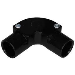 Marshall Tufflex 20mm PVC Conduit Inspection Elbow Black