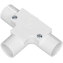 Marshall Tufflex 20mm PVC Conduit Inspection Tee White
