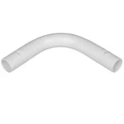 Marshall Tufflex 25mm PVC Plain Bend White