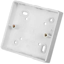 back box Marshall Tufflex 1 Gang 19mm PVC Surface Box Round Corners for MMT1 / 2 White - Back Box back box Marshall Tufflex 1 Gang 19mm PVC Surface Box Round Corners for MMT1 / 2 White Back Box