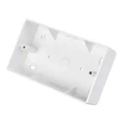 back box Marshall Tufflex Universal 2G 44mm PVC Surface Box Round Corners with KO's White - Back Box back box Marshall Tufflex Universal 2G 44mm PVC Surface Box Round Corners with KO's White Back Box