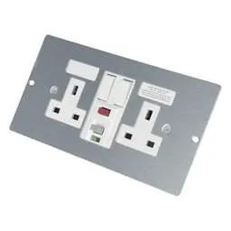 floor sockets Marshall Tufflex 2 Gang RCD CE Double Switched Socket Plate for 3 Compartment Floor Box - floor sockets Marshall Tufflex 2 Gang RCD CE Double Switched Socket Plate for 3 Compartment Floor Box