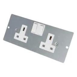 floor sockets Marshall Tufflex 2 Gang Switched Socket Plate for 4 Compartment Floor Box - floor sockets Marshall Tufflex 2 Gang Switched Socket Plate for 4 Compartment Floor Box