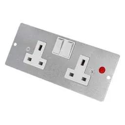floor sockets Marshall Tufflex 2 Gang CE Switched Socket Plate for 4 Compartment Floor Box - floor sockets Marshall Tufflex 2 Gang CE Switched Socket Plate for 4 Compartment Floor Box