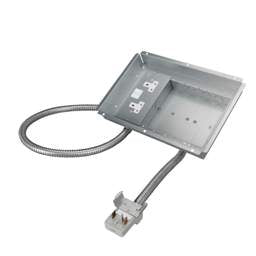 floor sockets Marshall Tufflex 3 Compartment Box with 3m 2P+E Tap-Off and Twin Socket Plate - floor sockets Marshall Tufflex 3 Compartment Box with 3m 2P+E Tap-Off and Twin Socket Plate