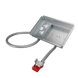 floor sockets Marshall Tufflex 3 Compartment Box with 3m 2P+E+CE Tap-Off and Twin Socket Plate - floor sockets Marshall Tufflex 3 Compartment Box with 3m 2P+E+CE Tap-Off and Twin Socket Plate